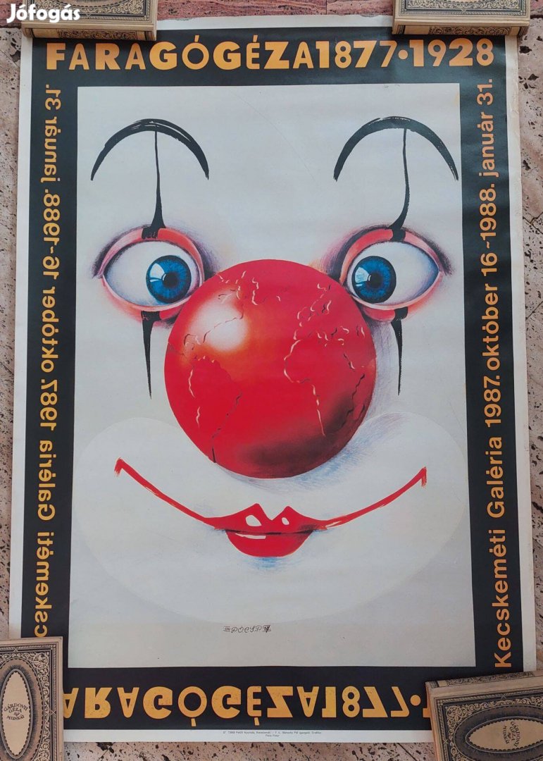 Pócs Péter 1987 Plakát 100x70 cm Faragó Géza