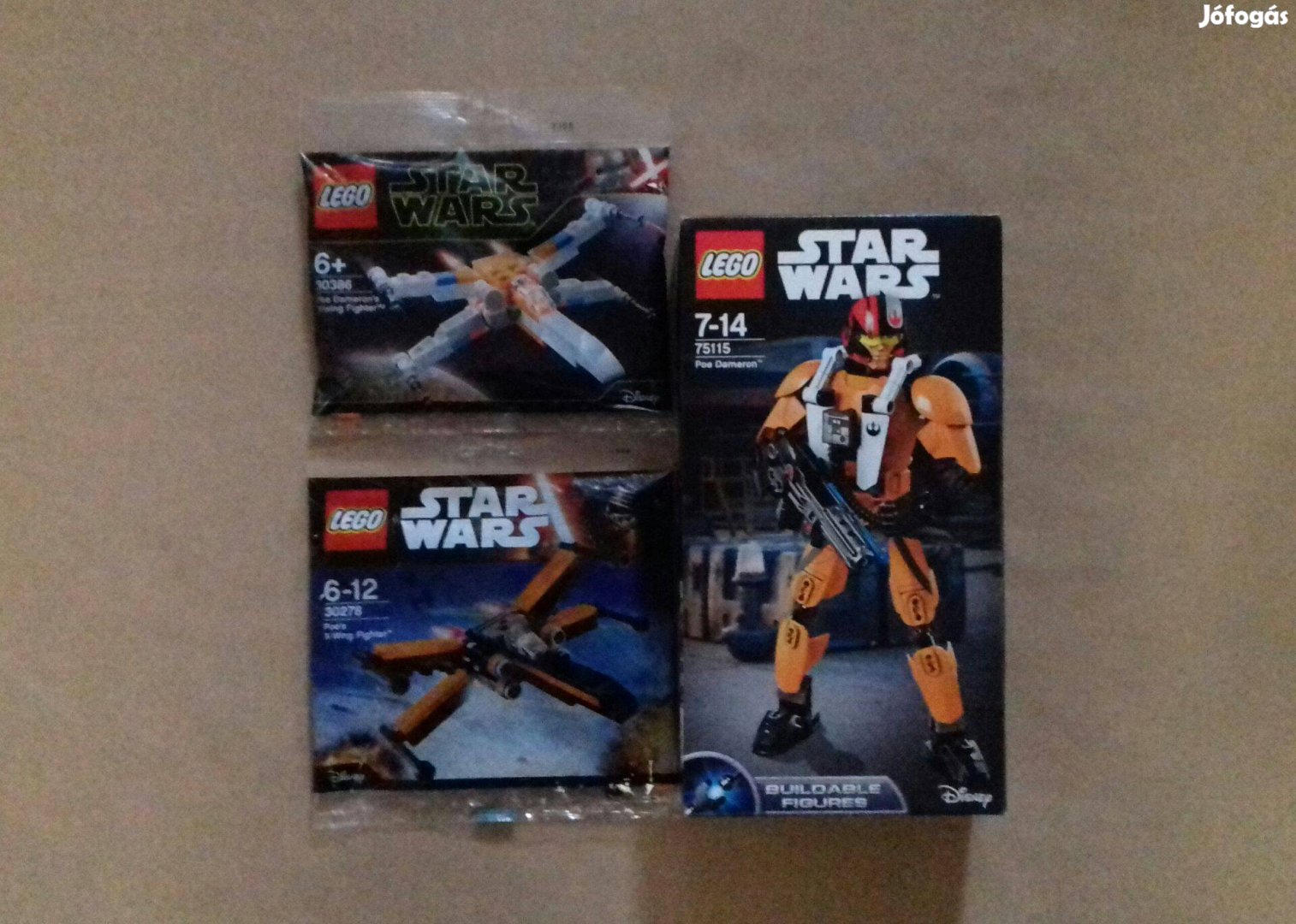 Poe Dameron: bontatlan Star Wars LEGO 75115 + 30278 + 30386 Fox.azárba