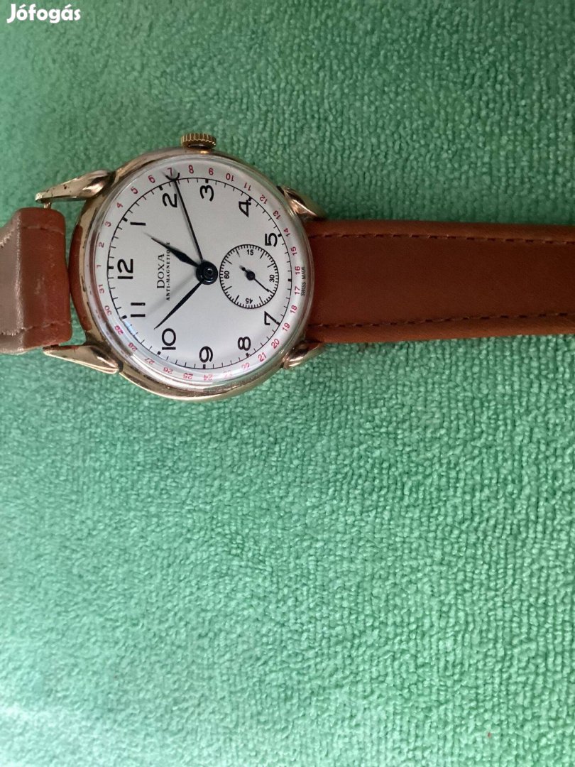 Pointer dátumos 14k-os arany Doxa az 1950-es évekből