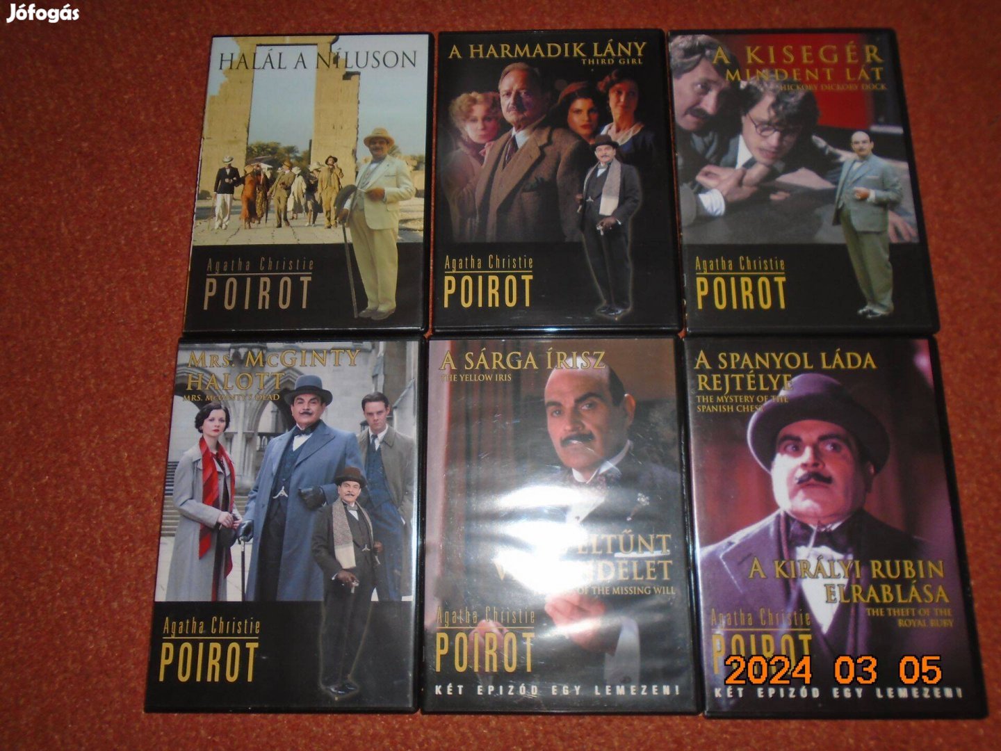 Poirot 6 db. DVD