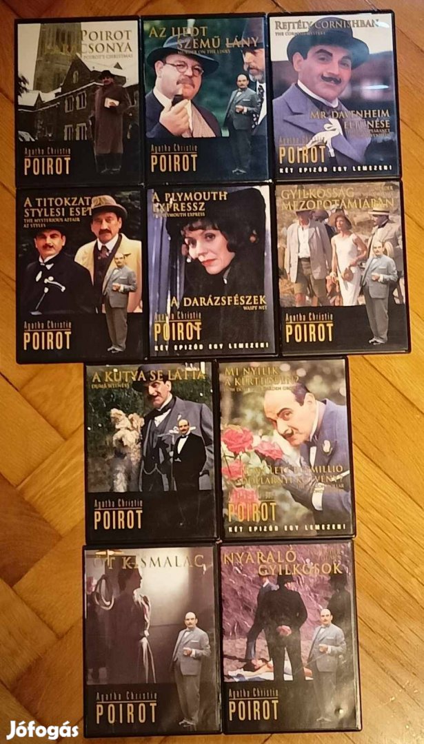 Poirot dvd filmek 10 db egyben 4999 ft