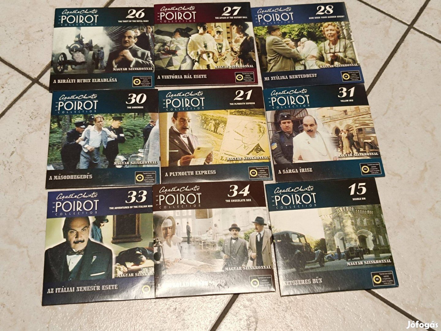 Poirot krimisorozat dvd-n