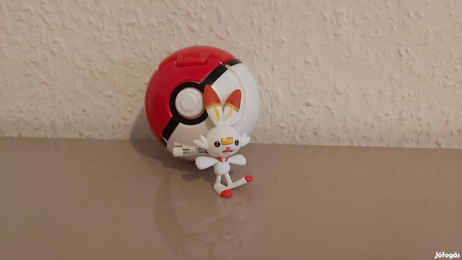 Pokélabda Scorbunny figurával Új kishibás Pokemon számlával