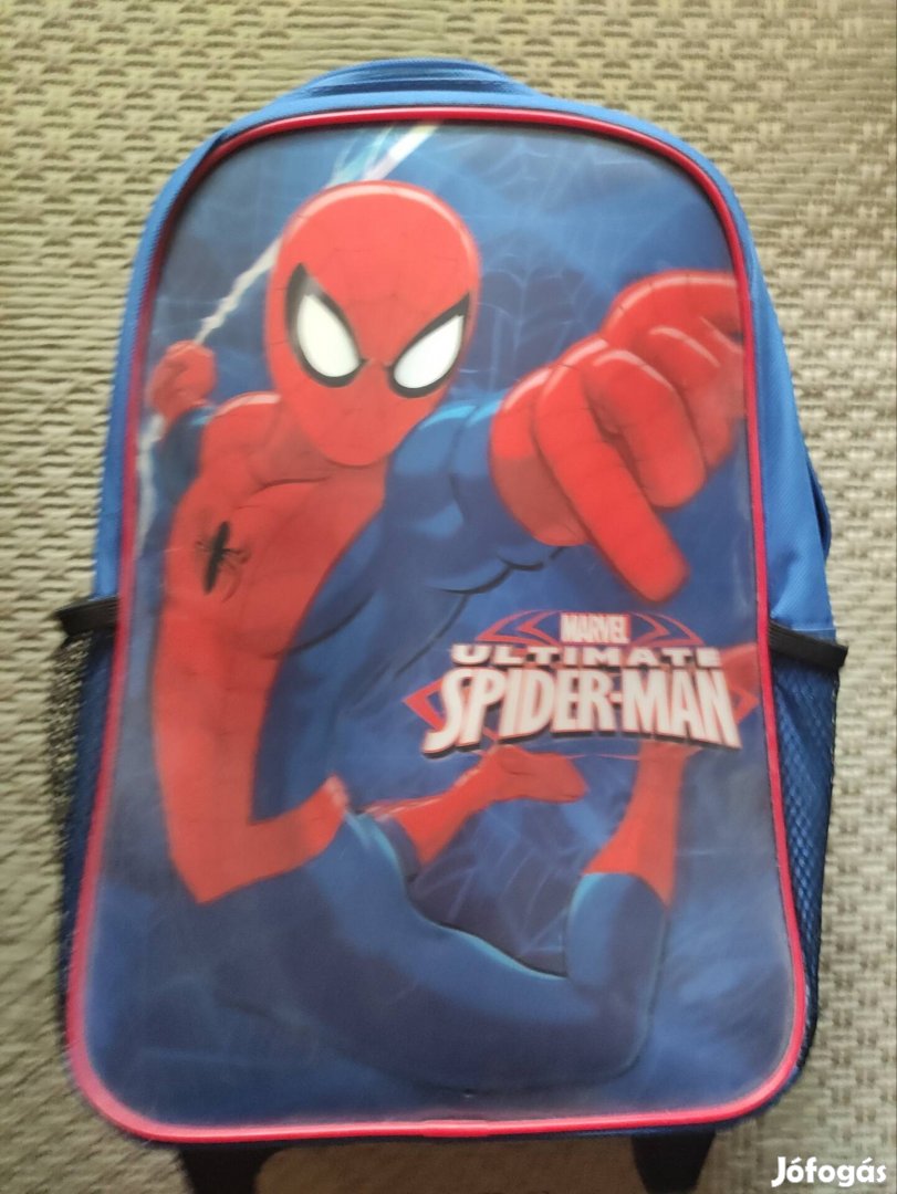 Pókember, Spiderman hátizsák, gurulós gyermek kisbőrönd 