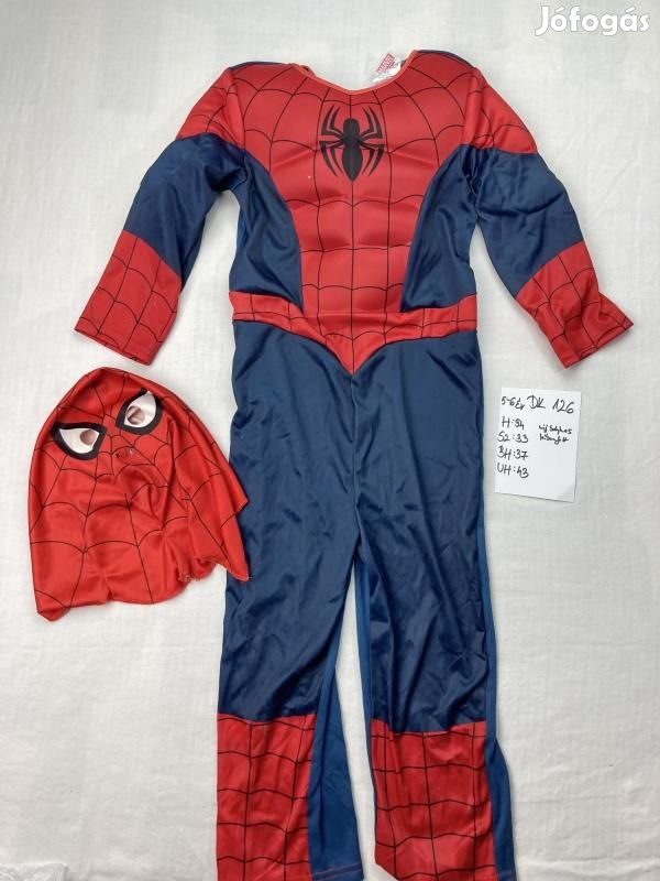 Pókember jelmez, szuperhős jelmez DK126