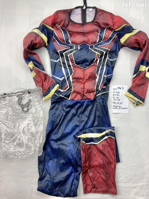 Pókember jelmez, szuperhős jelmez DK3
