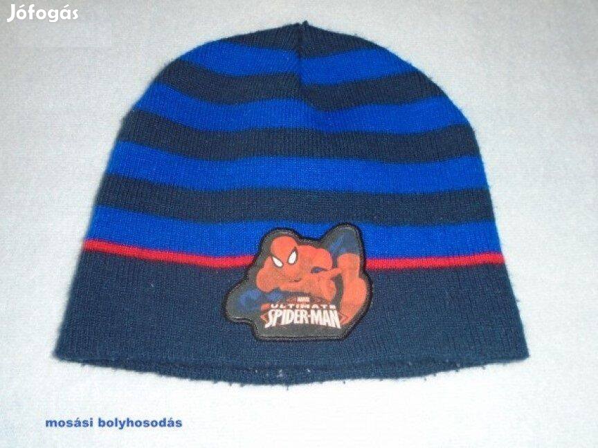 Pókember mintás kék sapka 3-4 évesre méret 98 104