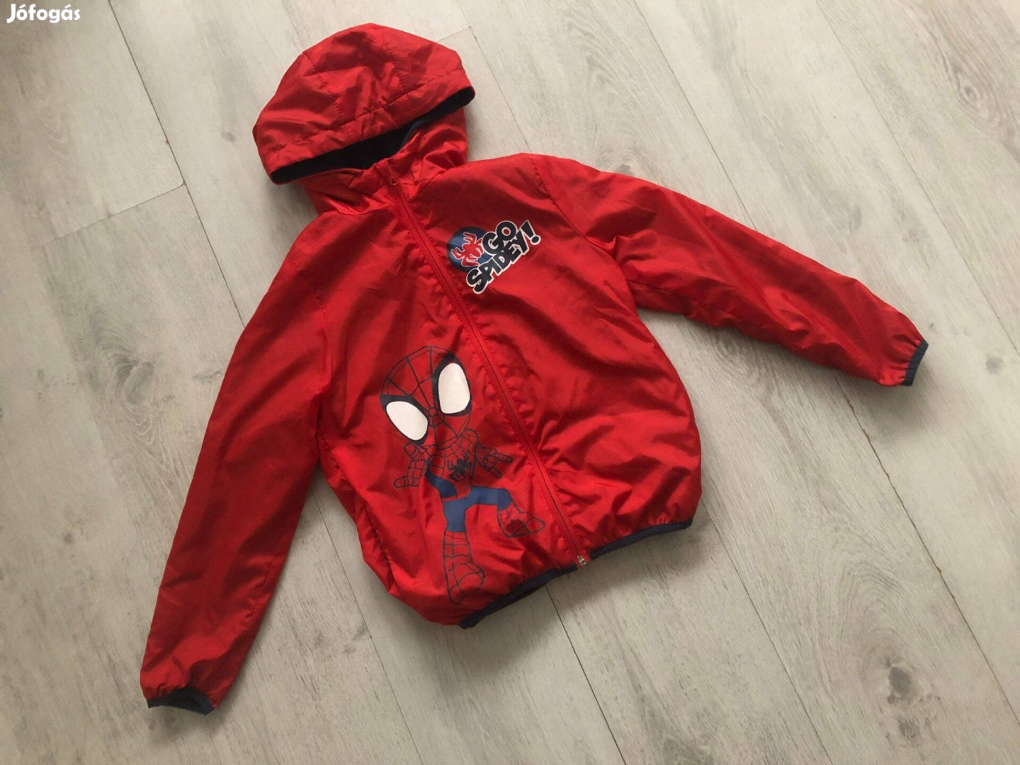 Pókemberes átmeneti dzseki, szél- esőkabát - 134, 8-9 év