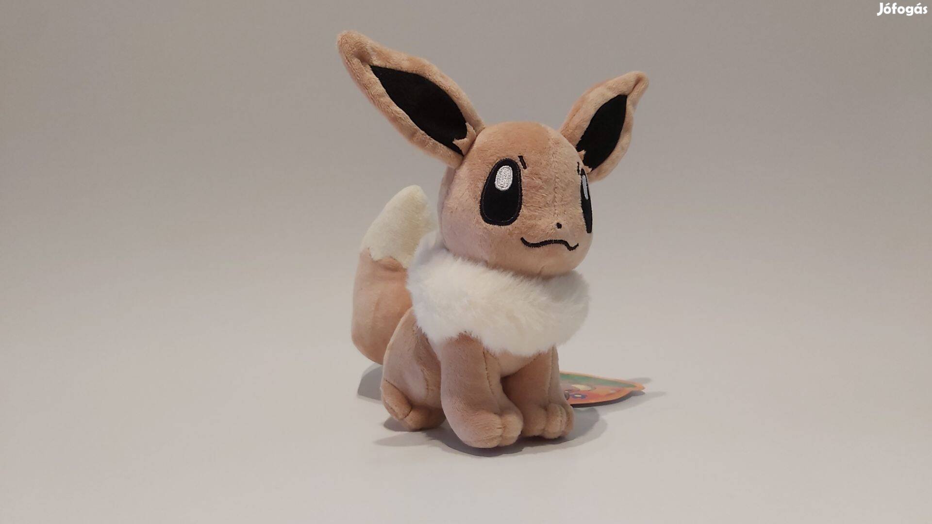 Pokemon Eevee plüss 19 cm Új Készletről pokémon számlával