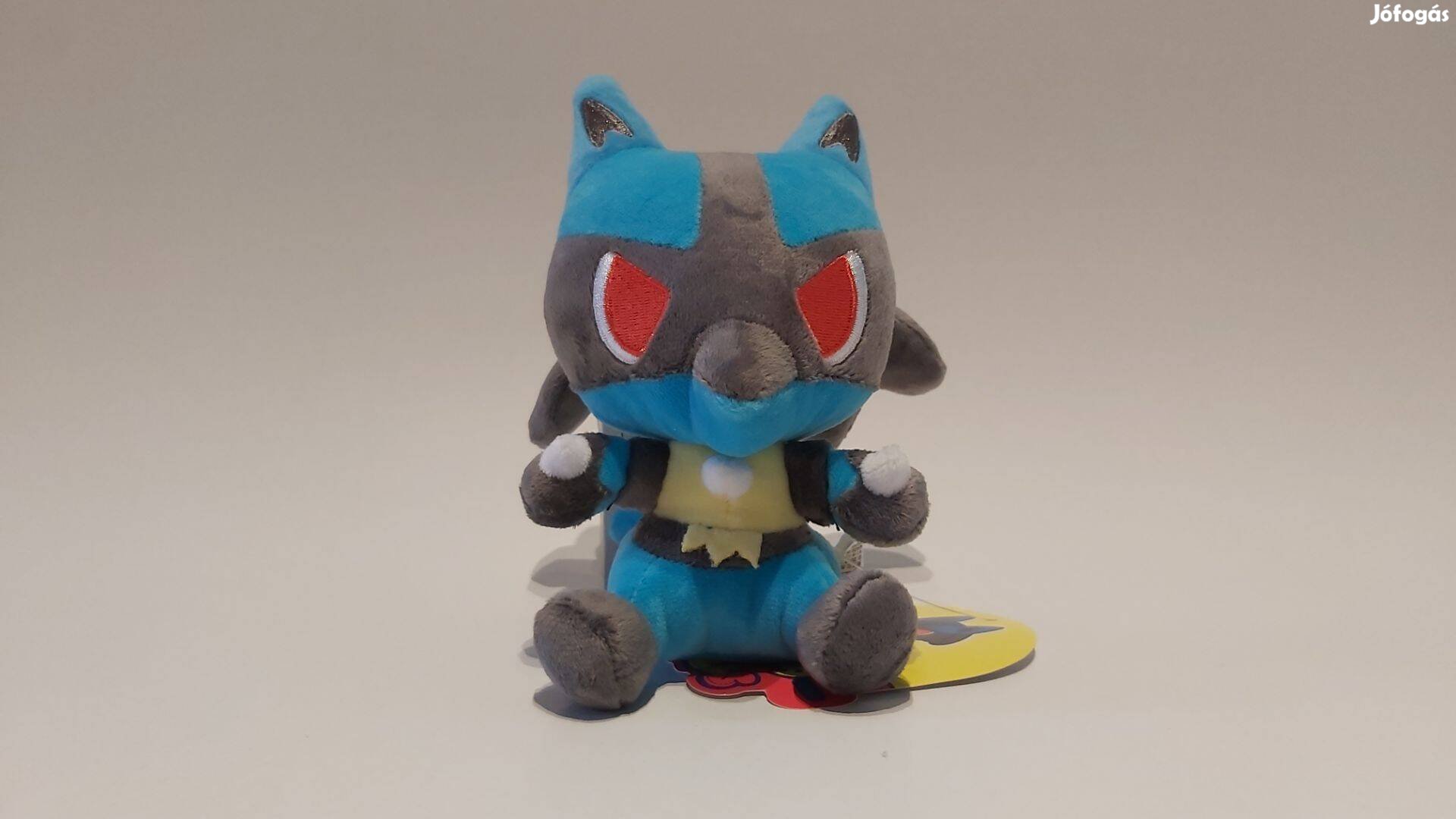 Pokemon Lucario pokémon plüss 17 cm Új számlával Készleten