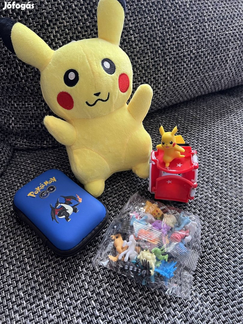 Pokemon Pikachu csomag szett pack golyó tartóka figurák 