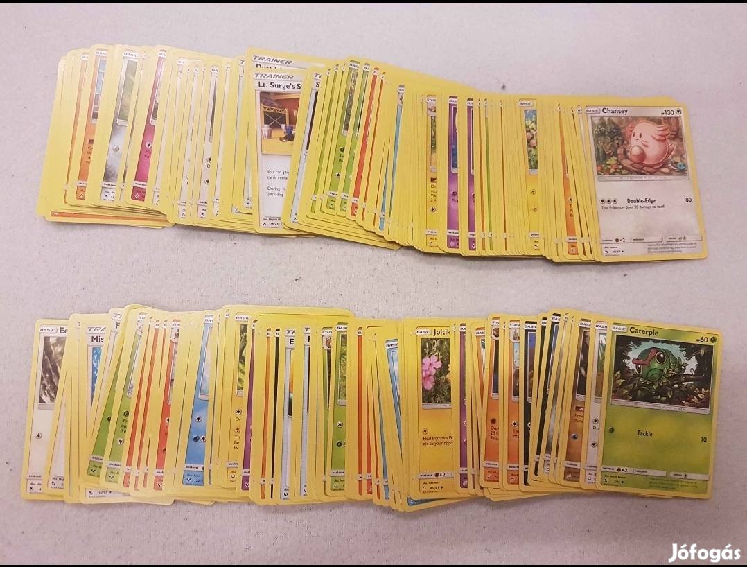 Pokémon TCG kártya 100 db eredeti, új, angol nyelvű, mind különböző