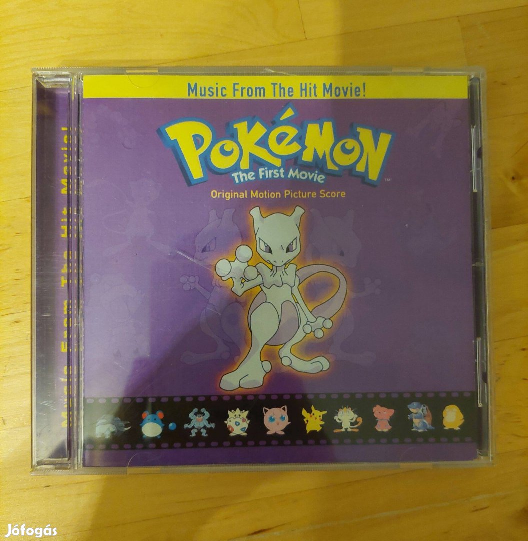 Pokemon The First Movie audio zenei cd ritkaság 2000-ből