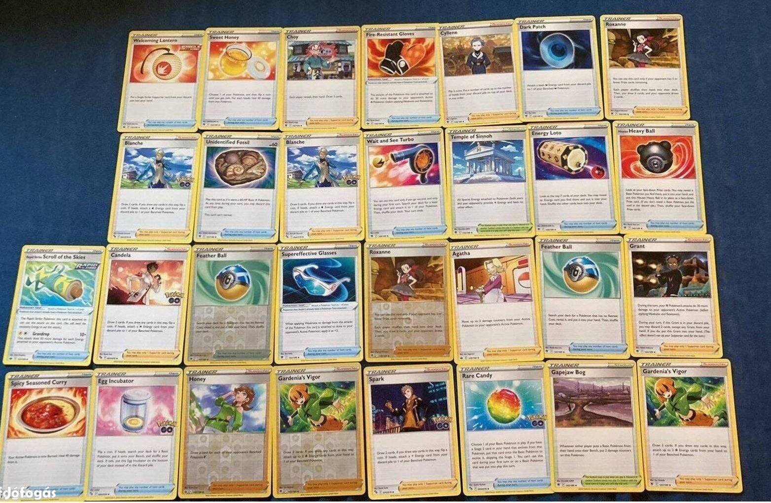 Pokémon Trainer kártyák 30 db