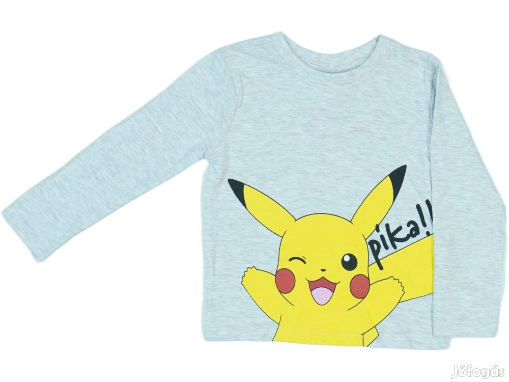 Pokemon Új (címkés) Fiú Hosszú ujjú felső (Méret: 104)