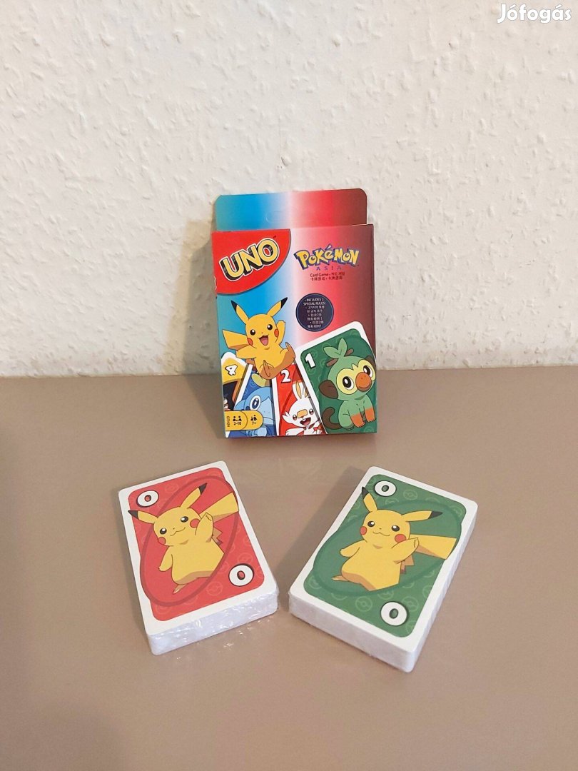 Pokemon Uno kártya Új számlával készleten