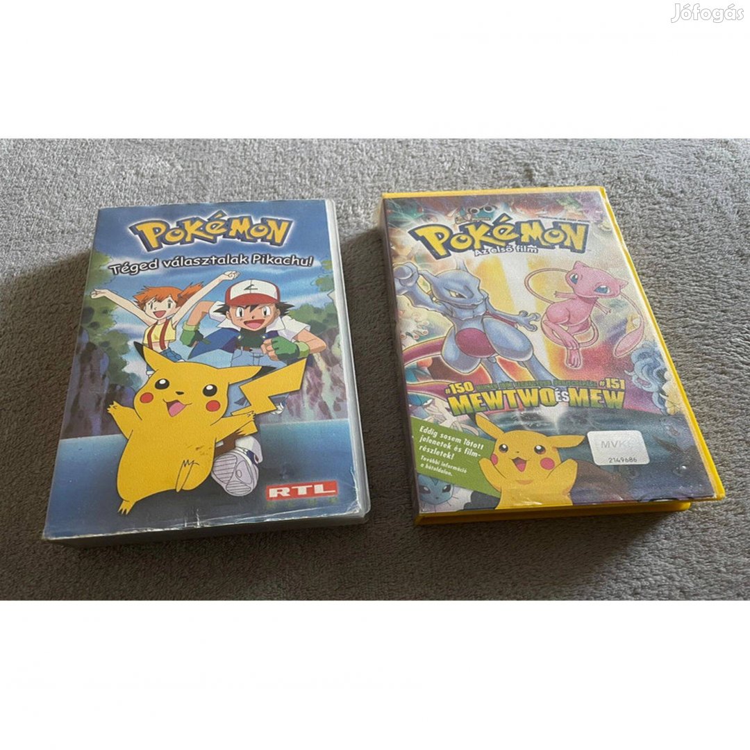 Pokémon VHS 2 db egyben eladó