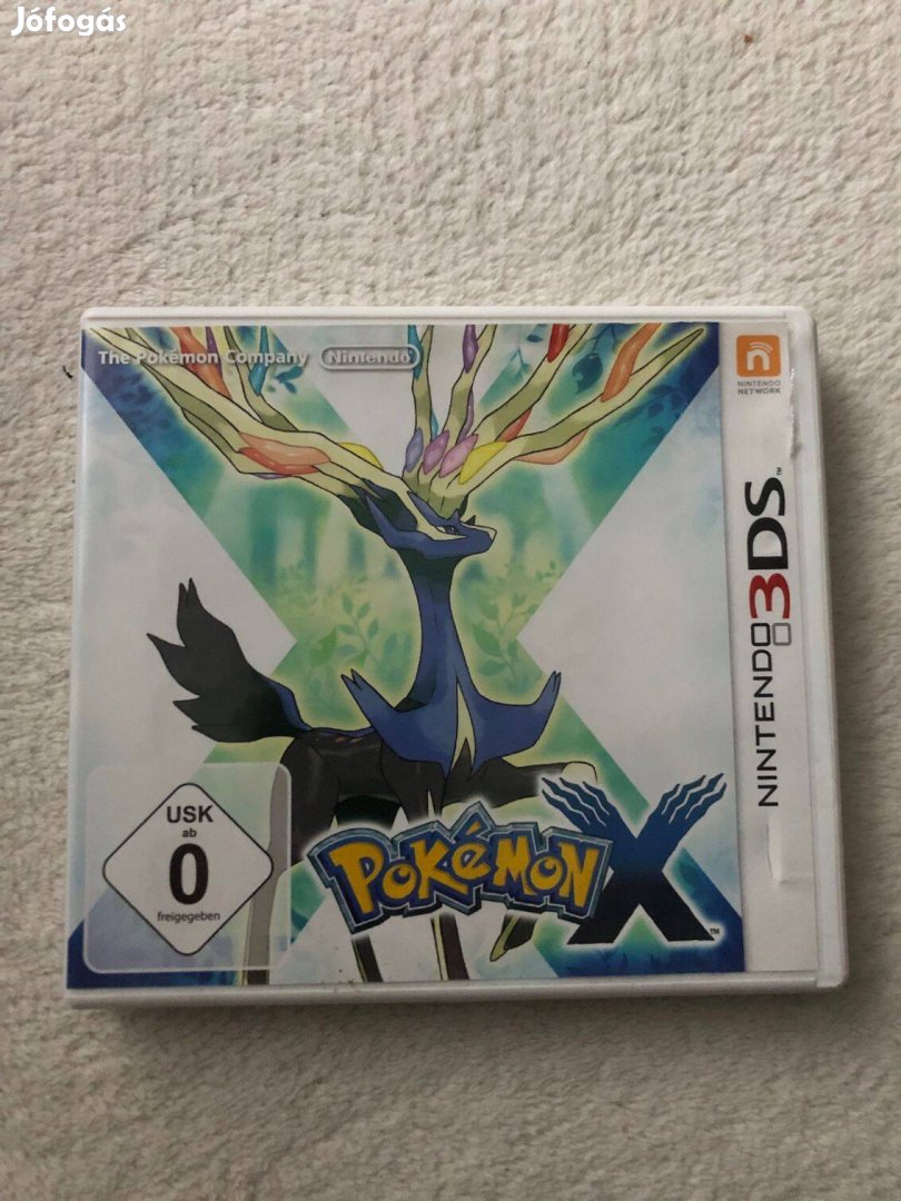 Pokemon X Nintendo 3DS, német borítós játék