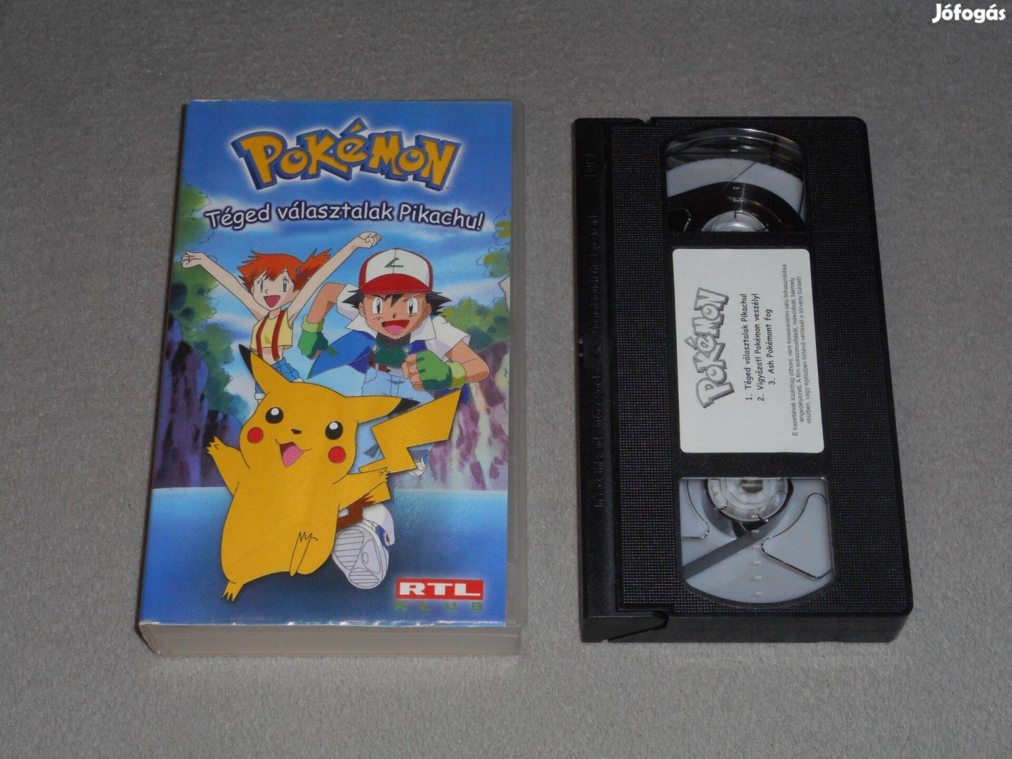 Pokemon / Pokémon 1. - Téged választalak Pikachu! Anime VHS kazetta