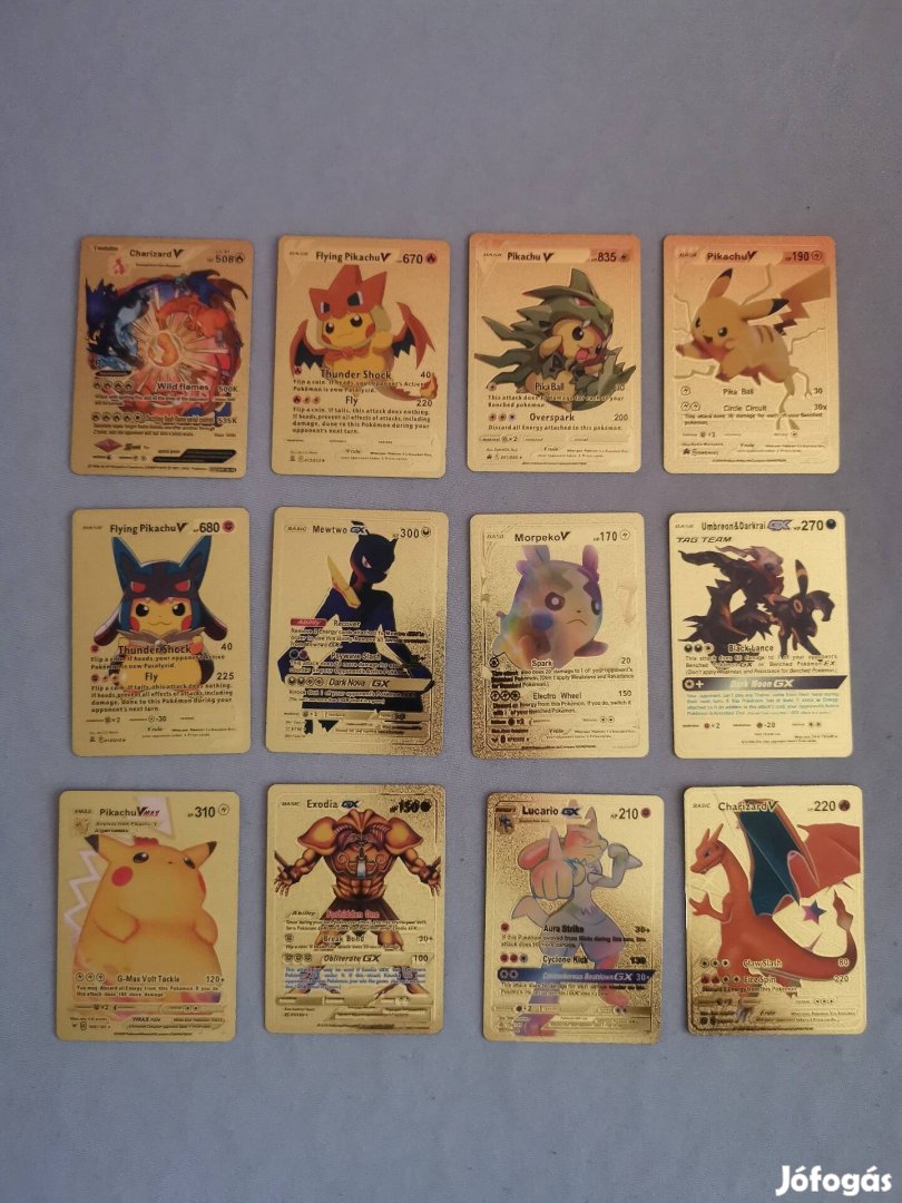 Pokémon arany kártya. Pikachu