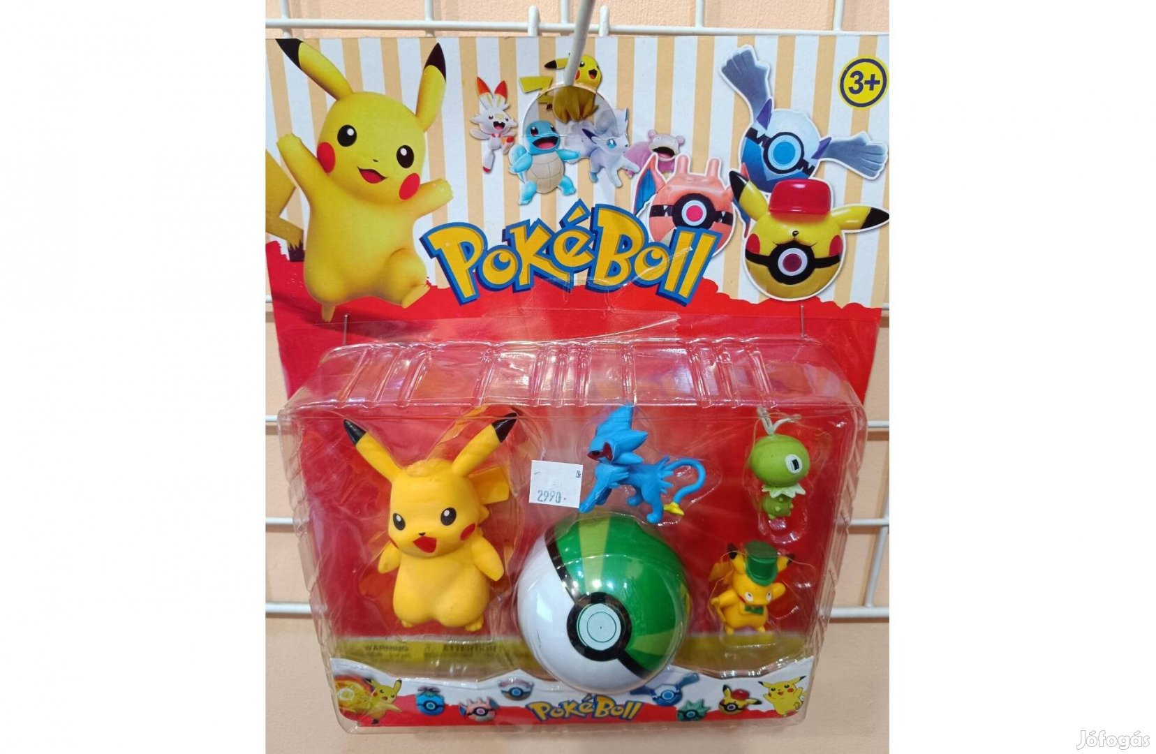 Pokemon figura szett labdával, vadi új!