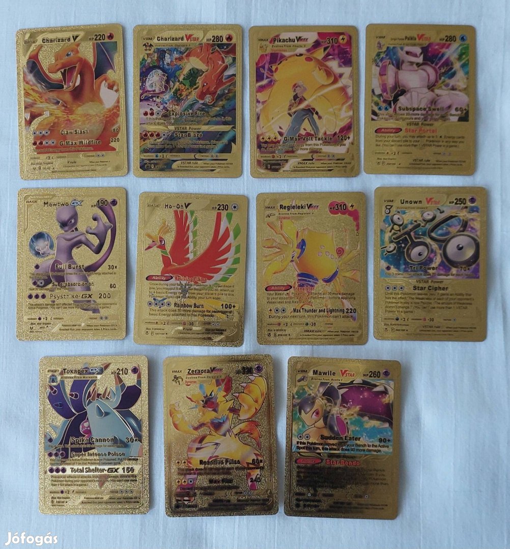 Pokémon kárrya 27db-os (aranyszínű fényes kártya)