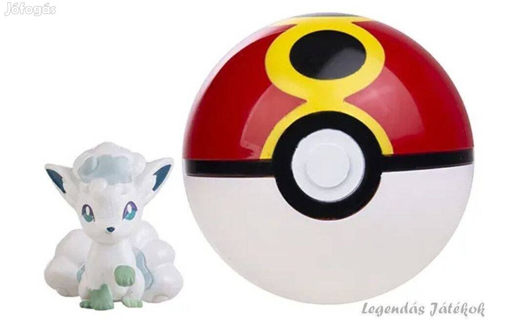 Pokemon labdába zárható mini Ice Vulpix figura