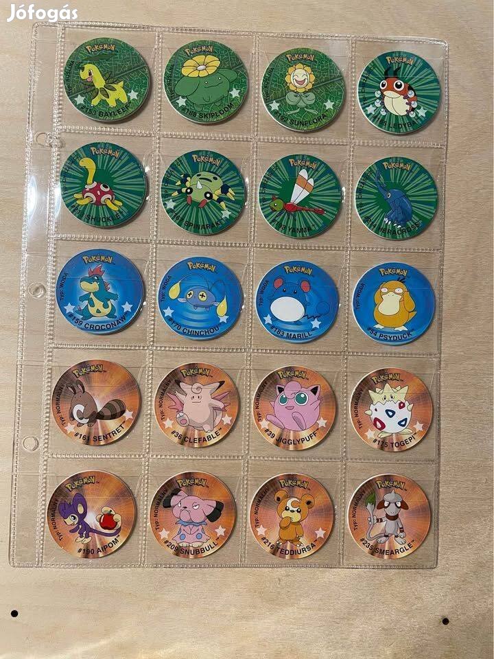 Pokémon lengyel matricás teljes sor 40/40 db