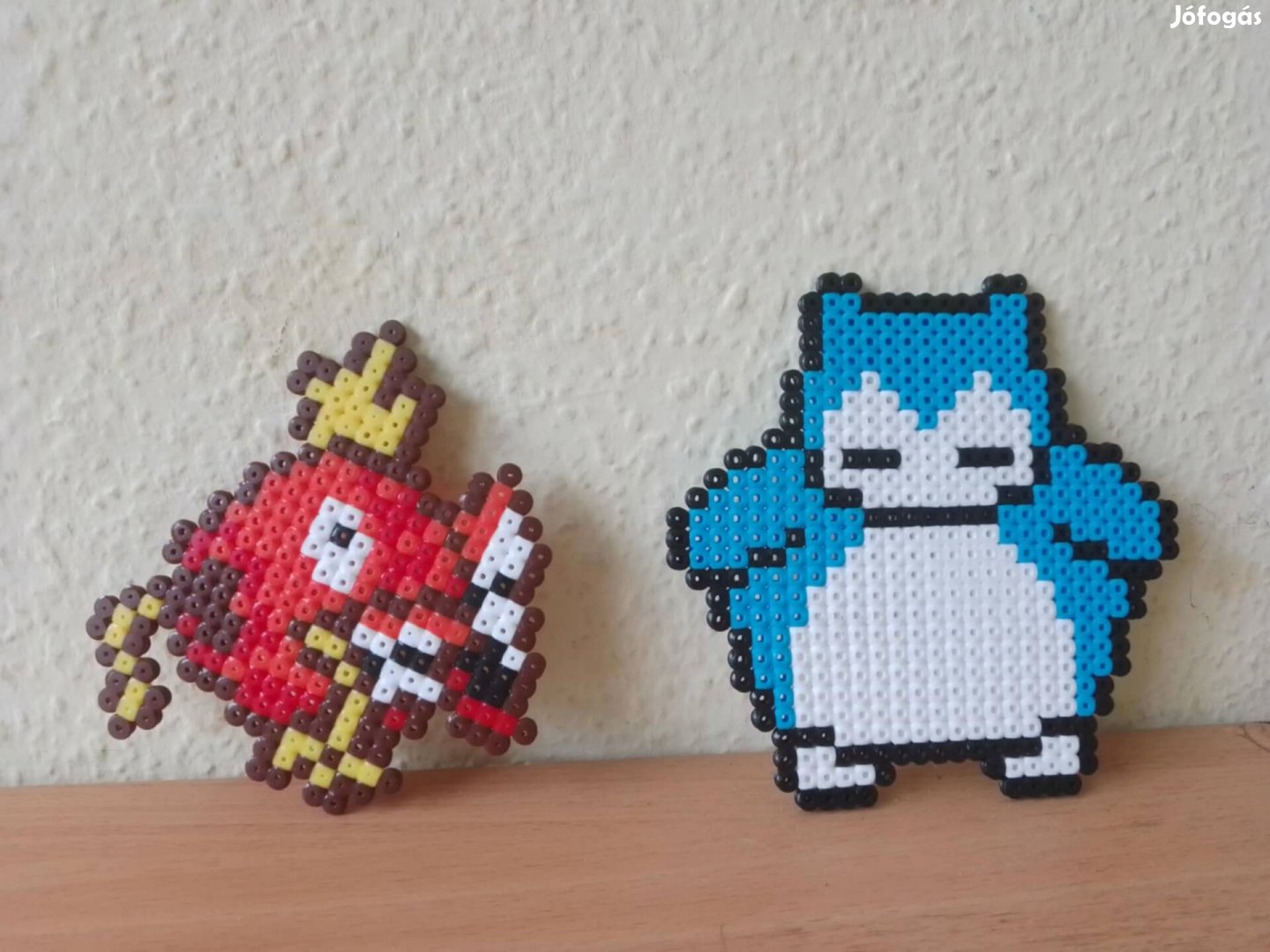 Pokémon pixel art kézműves asztali dísz (Snorlax,Magikarp))