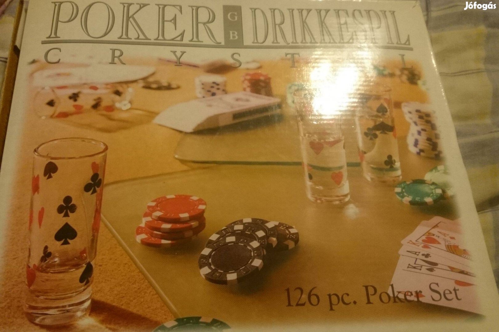 Póker készlet "Drikkespiel" (126 pc.) eladó!