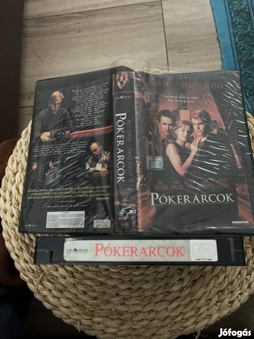 Pókerarcok vhs m