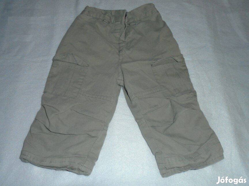 Polár béléses szürke színű nadrág 6-9 hó méret 74