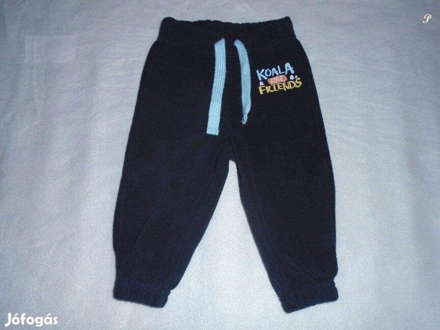 Polár jogger kék színű nadrág 6-9 hó méret 74