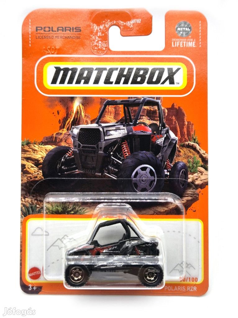 Polaris RZR - 2024 80/100 - hosszú kártyás -  Matchbox - 1:64