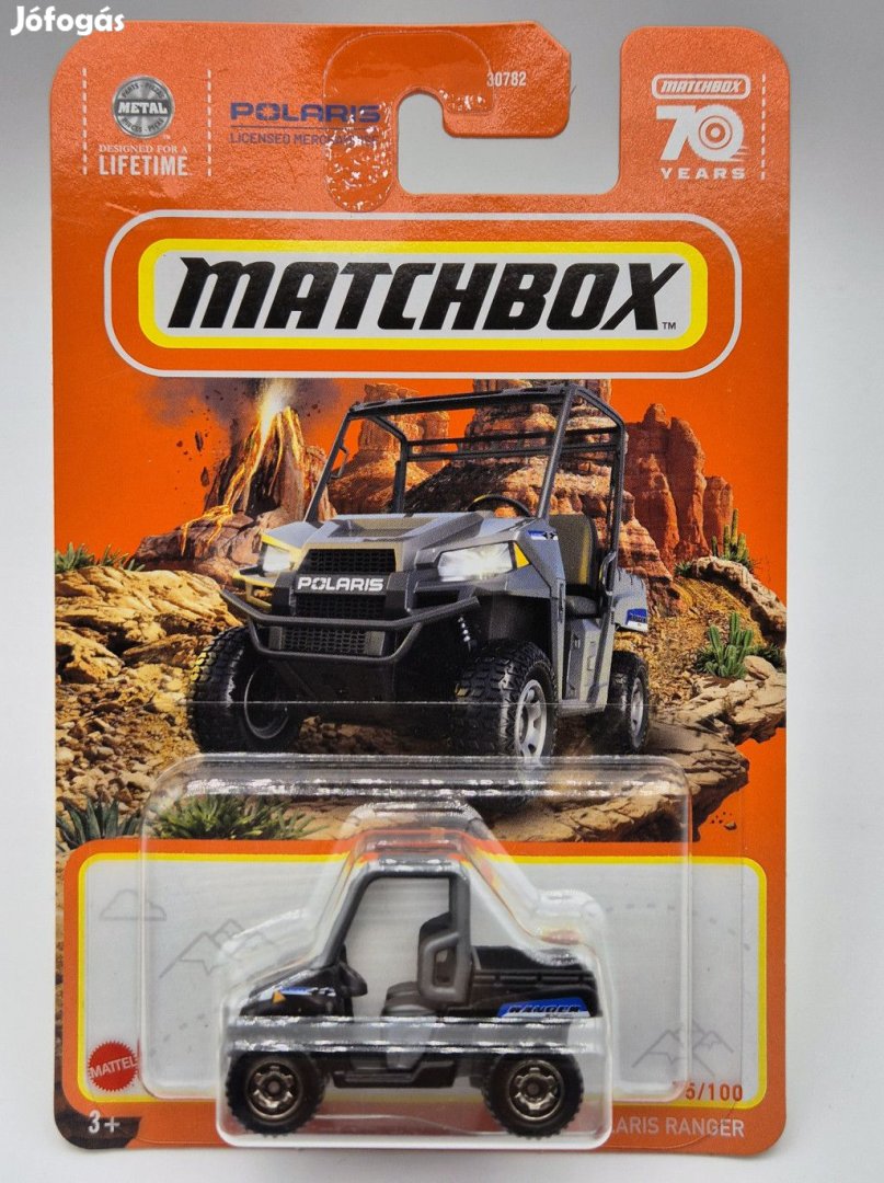Polaris Ranger - 2023 75/100 - hosszú kártyás -  Matchbox - 1:64
