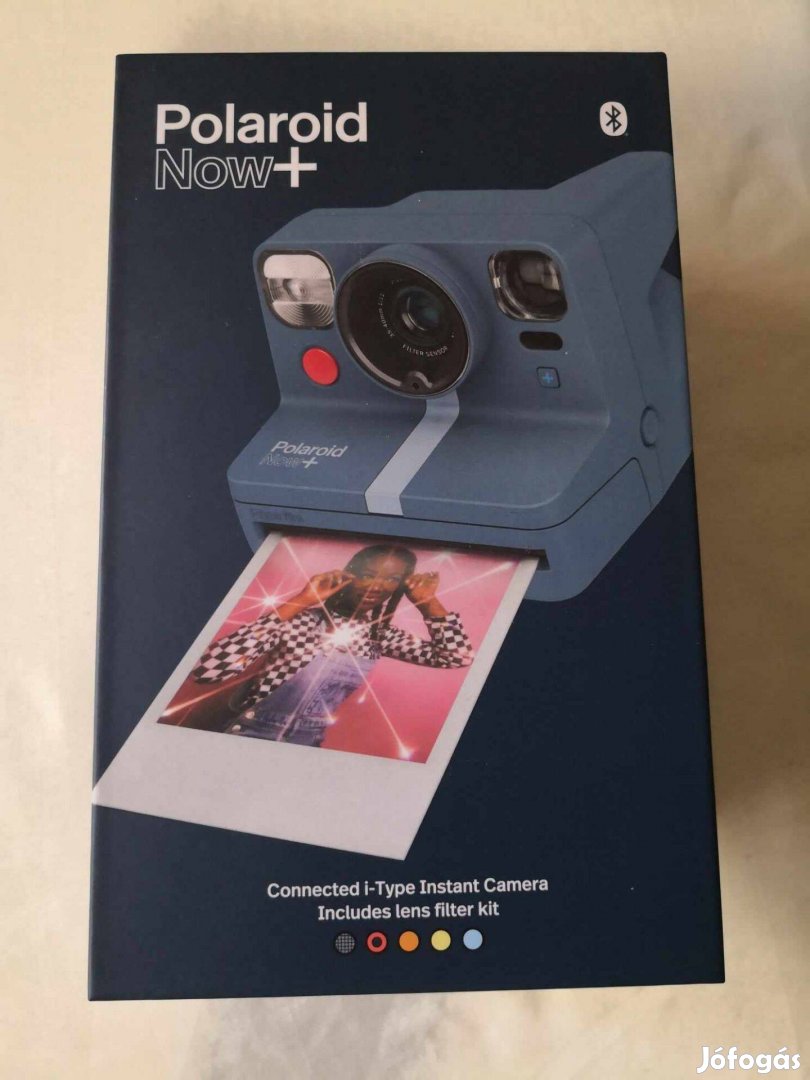 Polaroid Now+ analóg instant fényképezőgép, 5 szűrővel, kékes szürke s