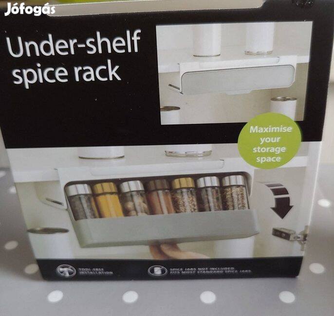 Polc alatti fűszertartó, vagy tároló