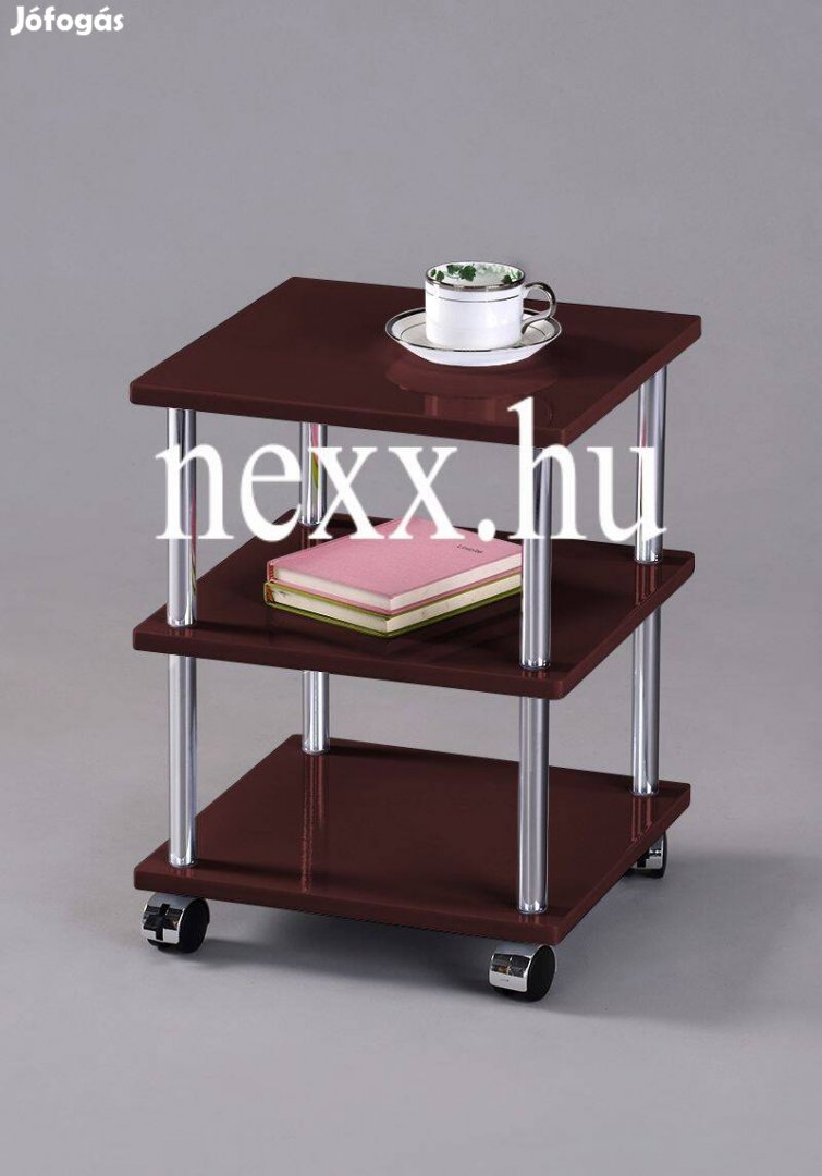 Polc görgős TC-29WB zsúrkocsi, új polc, barna színű, új