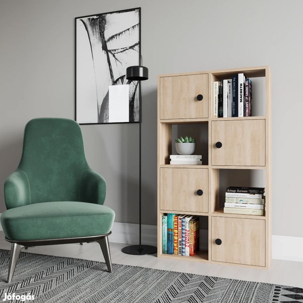 Polcos szekrény 72x25x123cm barna FUR1956-2