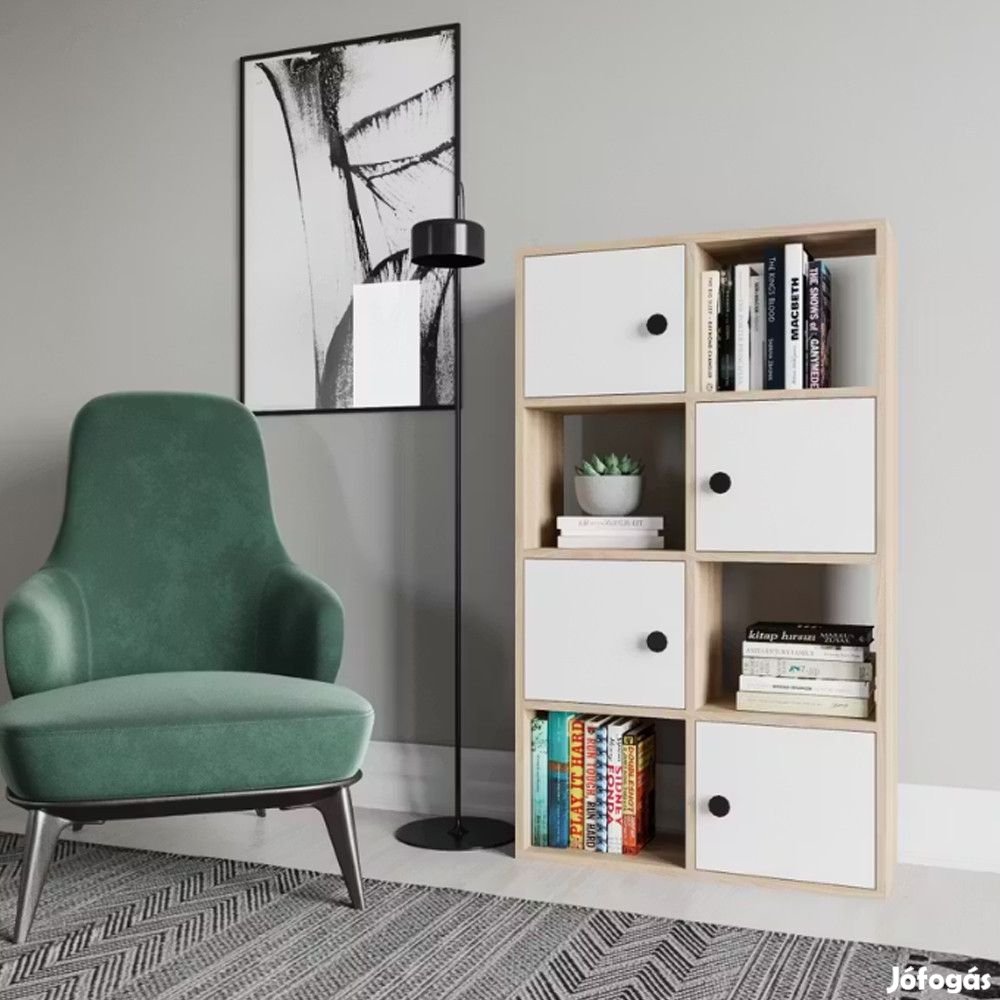 Polcos szekrény 72x25x123cm tölgy FUR1956-4