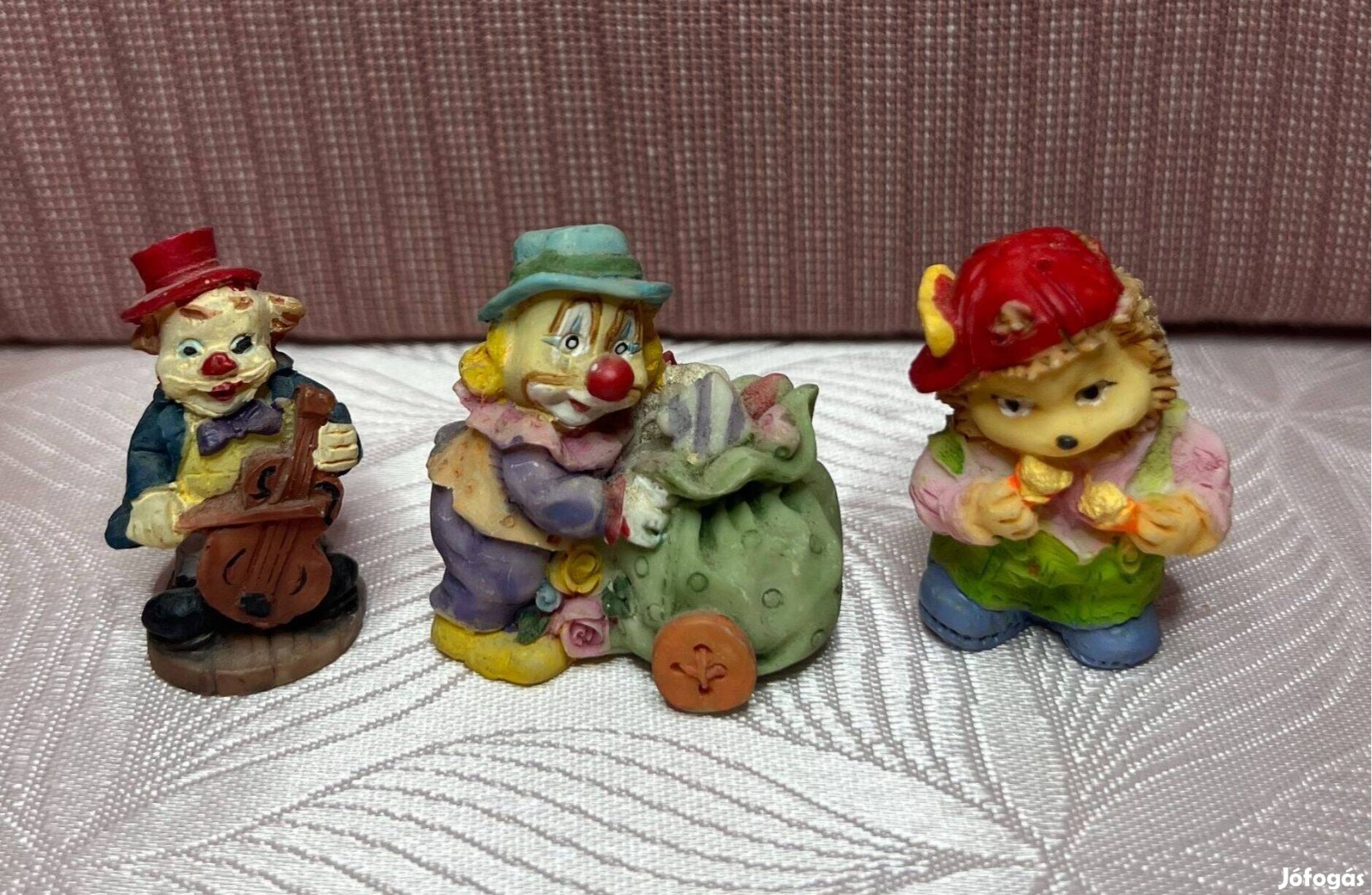 Poli figurák szobor, dísz, bohóc, sün, bárány, maci, egér - Új