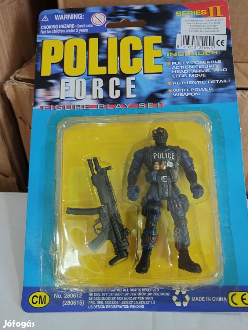 Police Force akció figura retró bontatlan