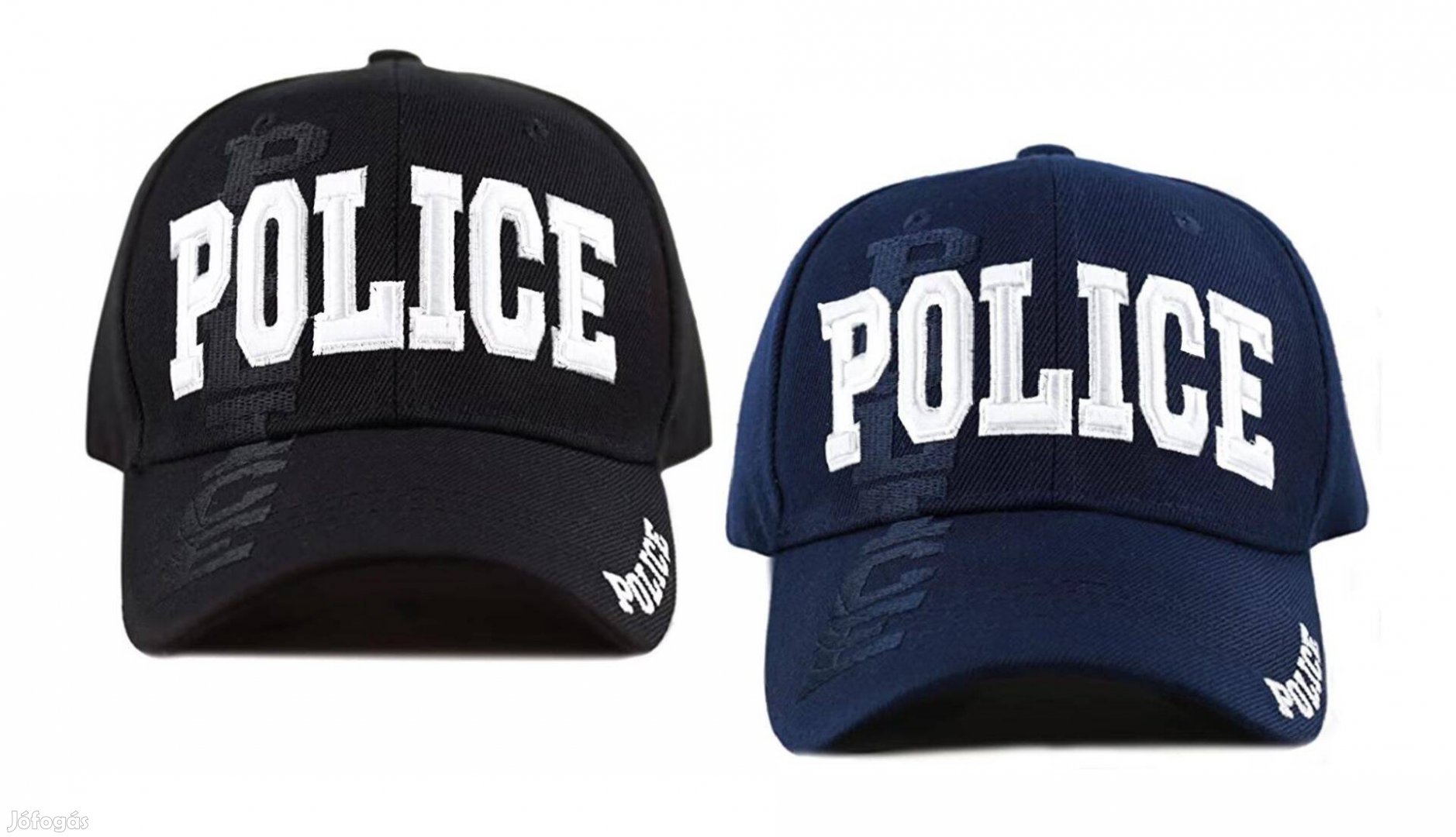 Police baseball-sapkák (újak, fekete / navy-kék) eladók