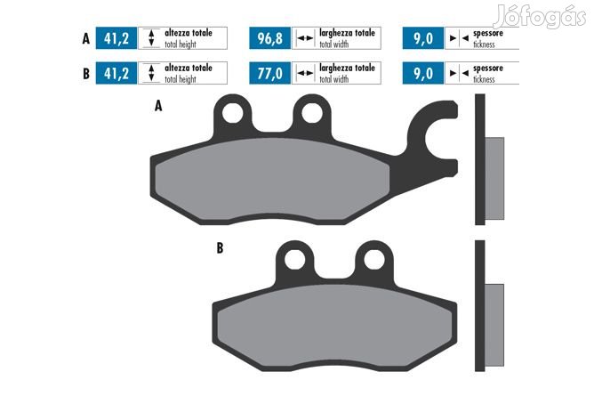 Polini Féktárcsák Eredeti jobb oldali féknyereg Piaggio