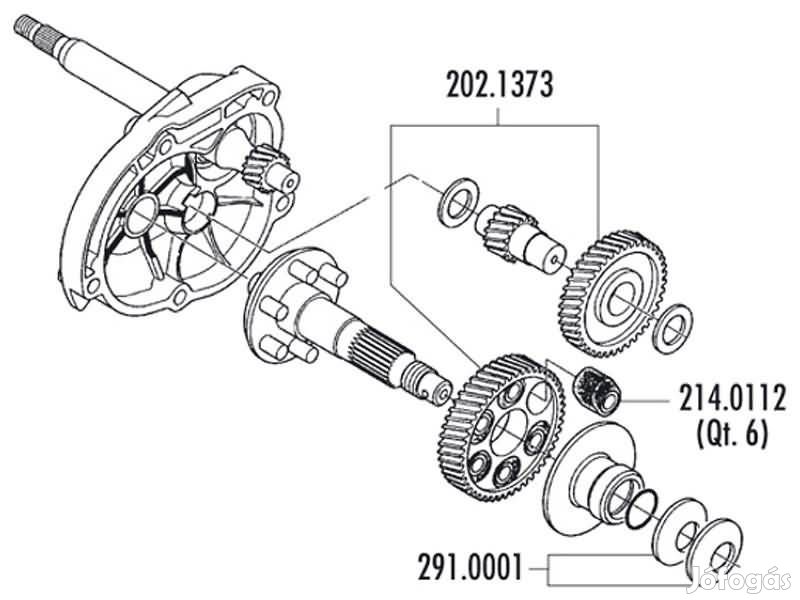 Polini Flexible Coupling fogaskerék gumibak szett (6db)