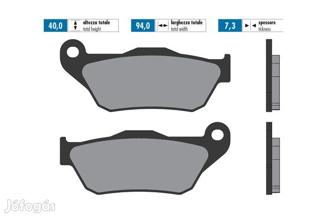Polini eredeti fékbetétek Yamaha Xmax 125 2006 - 2009