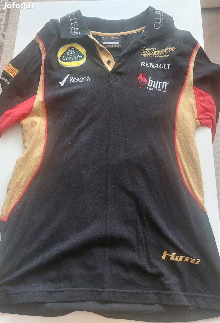 Póló F1 Lotus, Renault. + Sapka új relikviák! Méret: XL