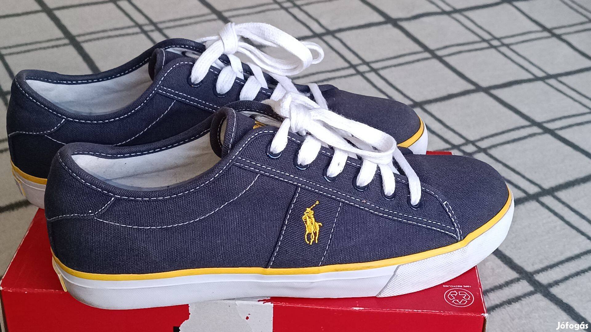 Polo Ralph Lauren 43-as kék vászoncipő