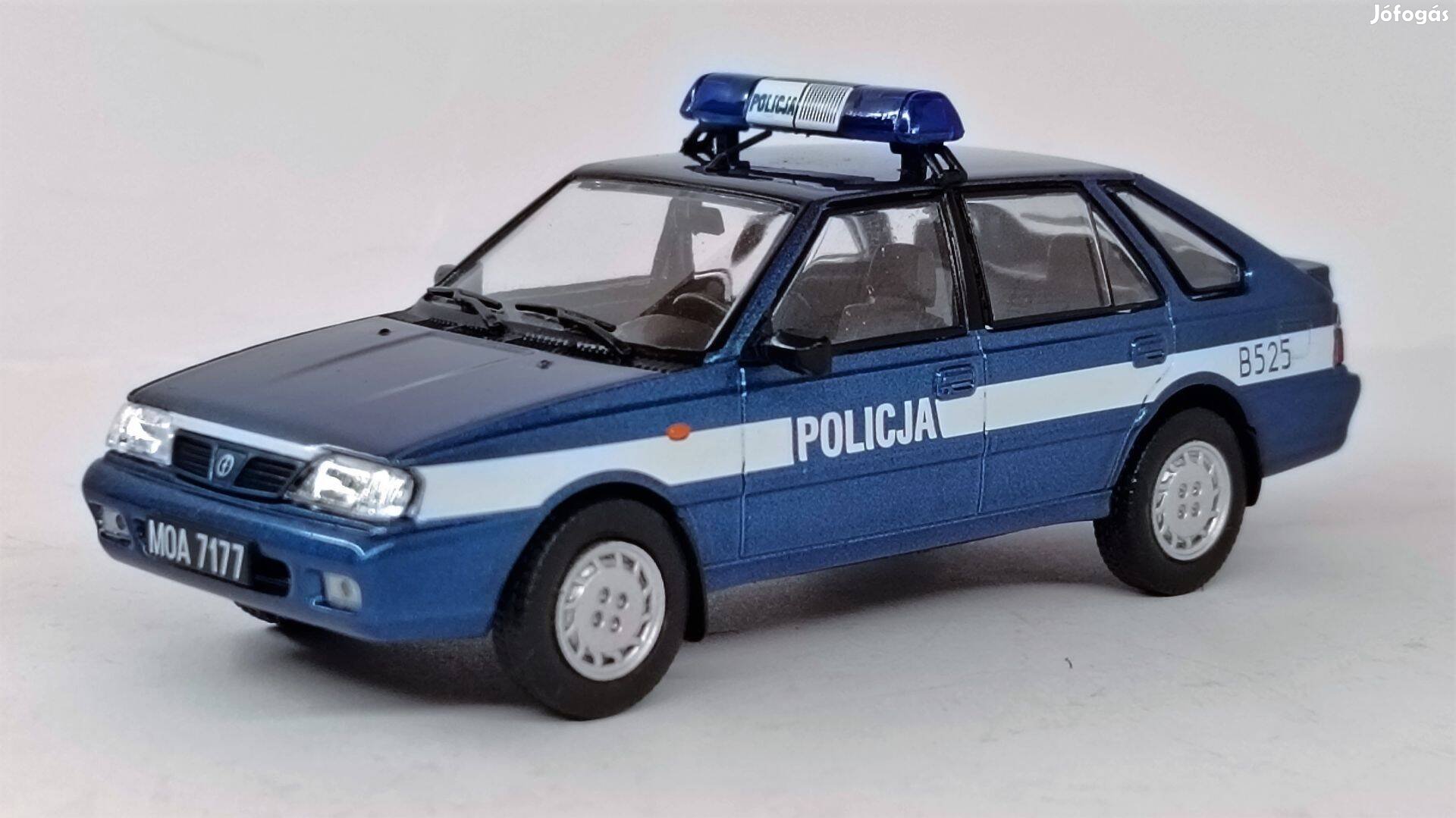Polonez Caro Plus Policja modellautó 1:43 új bontatlan eladó