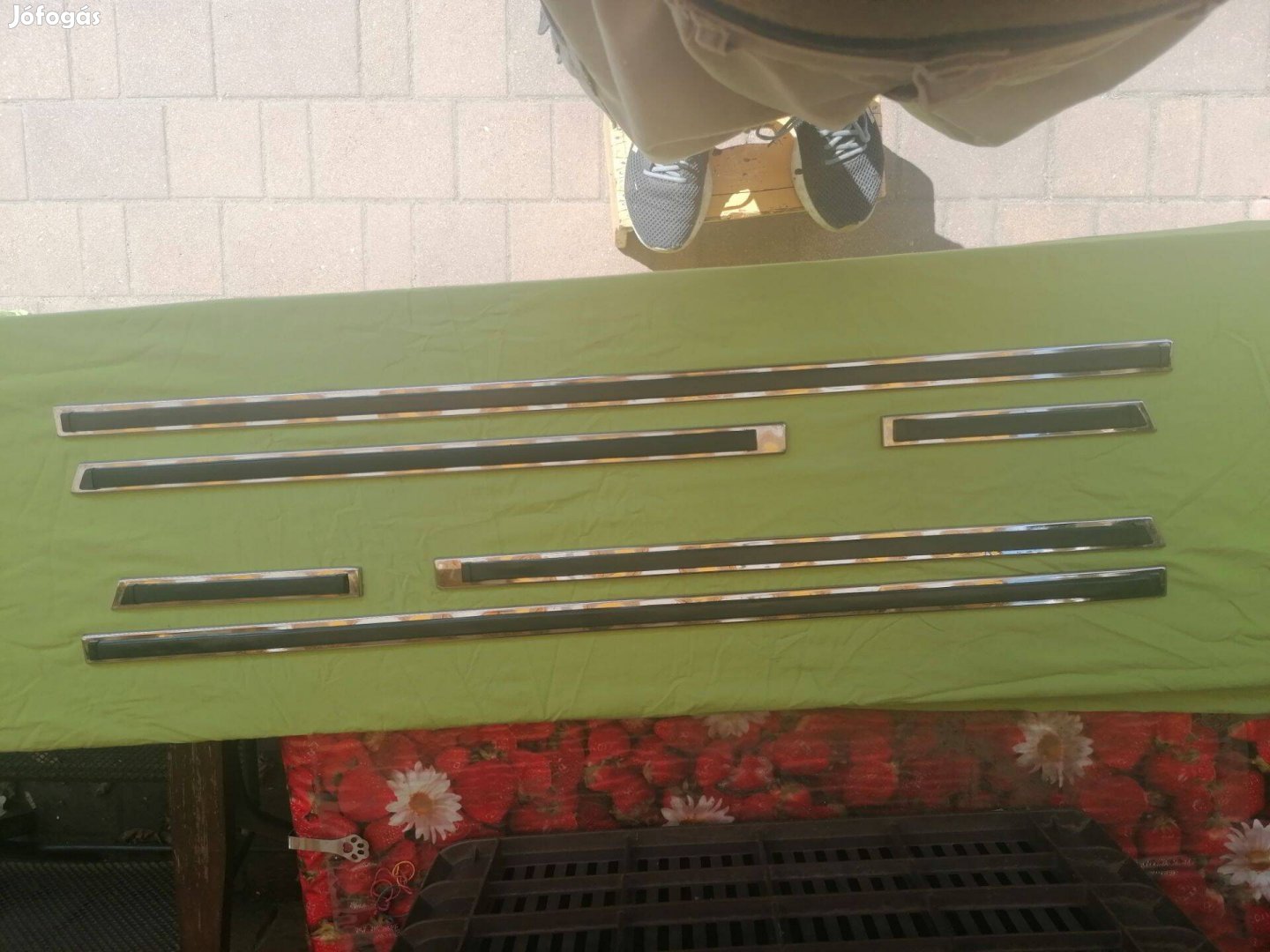 Polski Fiat 125 eredeti gyári új Olaldíszléc garnitúra ( Krómos )